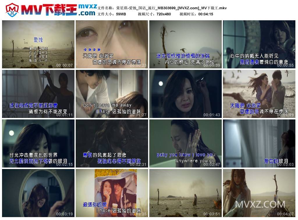 棠星琪-爱蚀_国语_流行_MB303699